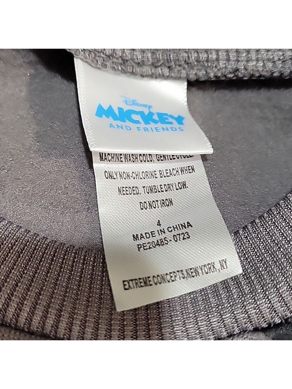 Boys Disney Mickey Mouse Sweatshirt Sizes 4 & 5/6 NWOT - Picture 3 of 5